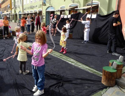 Poiworkshop bei Kinderspaßtag 2011 in Freising